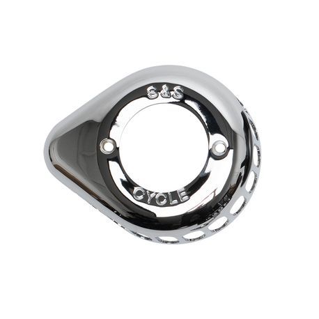 S&S Cycle エアクリーナー クローム Teardrop Air Cleaner Cover in Chrome for all Stealth