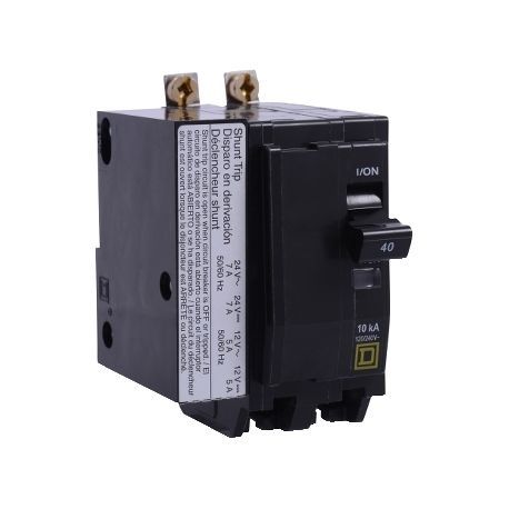 Square D by Schneider Electric QOB2601042 Miniature Circuit Breaker; 120/240V, 60 Amp, 2 Pole