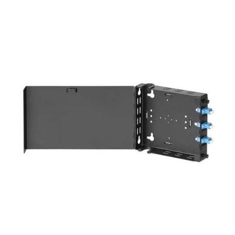 Hubbell Fiber Wallmount Cabinet, Single- Door, 1 FSP Adapter Panels (Unloaded)