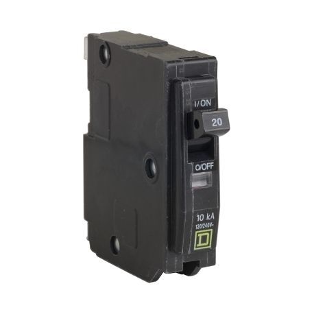 Square D by Schneider Electric QOB11535 Miniature Circuit Breaker; 120/240V, 15 Amp, 1 Pole