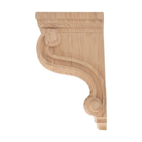 Decorative Carved Corbel 4in W X 13 1 4in H Rwc316 L Oak Outwater