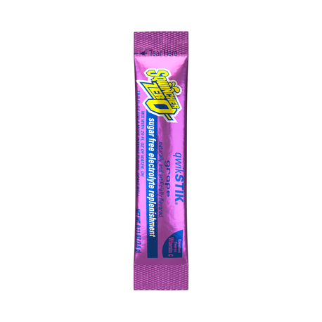 Sqwincher® Qwik Stik™ ZERO QS-20/GR Single-Serve Powder Concentrate Electrolyte Drink