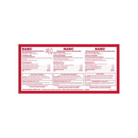 Spartan® NABC Label (9620)