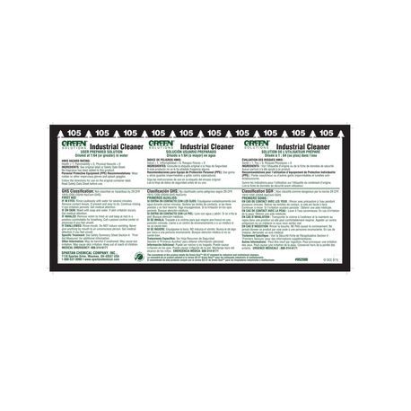 Spartan® COTG® Green Solutions® Industrial Cleaner Label (9525)
