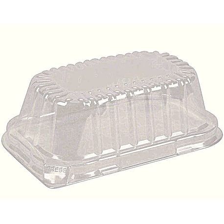 Durable Packaging® Clear 6.38" x 3.88" Plastic Dome Lid (P5000-500)