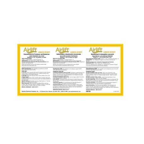 Spartan® Airlift Lemon Scent Label (9831)