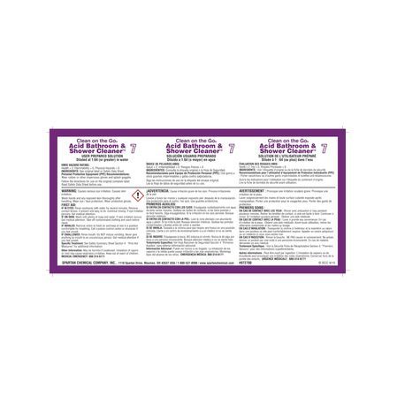 Spartan® COTG Acid Cleaner Label (9727)