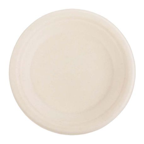 AmerCareRoyal® PrimeWare® 6" Bagasse Heavy Round Plate (PL-06-NPFA)