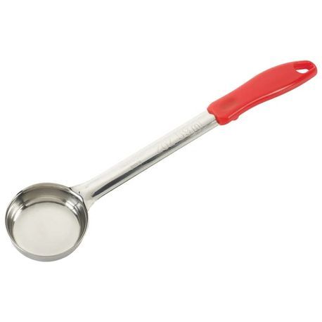 Winco® Stainless Steel 2oz Solid Bowl Red Handle Portioner (FPS-2)