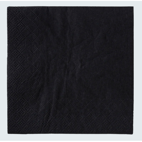 AmercareRoyal® Black 9.5" Square Paper Beverage Napkin (NK2P1010BK)