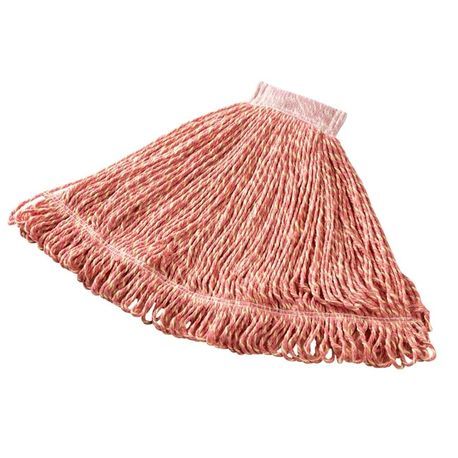 Rubbermaid Commercial® Super Stitch® Red 24oz Blended Looped End Wet Mop (FGD25306RD00)