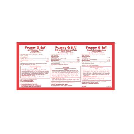 Spartan® Foamy Q&A Label (9750)