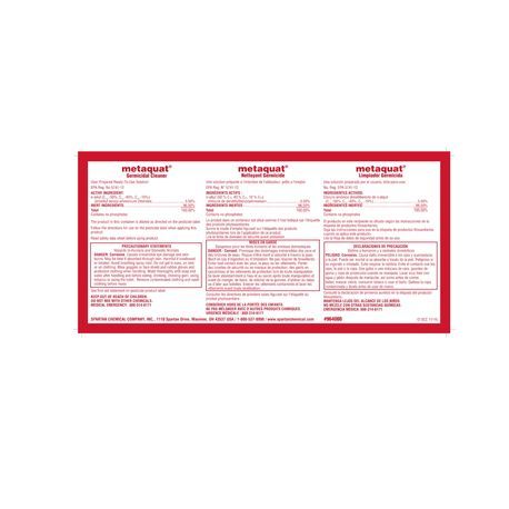Spartan® Metaquat Label (9640)