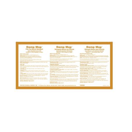 Spartan® Damp Mop Label (9800)