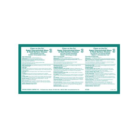 Spartan® COTG® Glass Cleaner Label (9723)