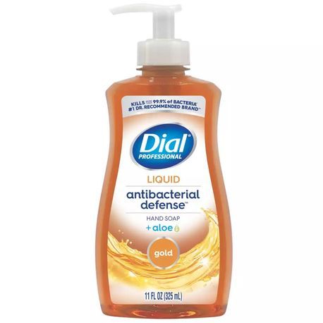 Dial® Professional Antibacterial Defense™ Gold 11oz Tabletop Pump Liquid Hand Soap (35470)