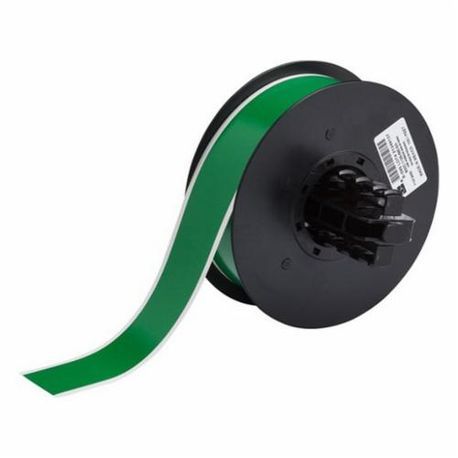 Brady® B30C-1125-595-GN Vinyl Label, 1-1/8 in W, Green Legend/Background, Vinyl Film