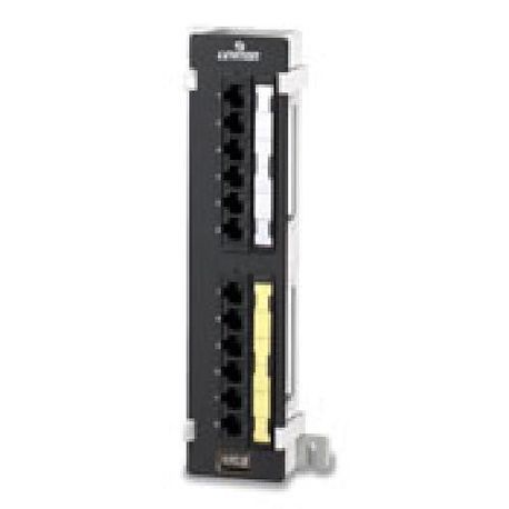Leviton® 69586-U89 110-Style Universal Patch Panel, 12 Ports, Category: Cat 6, 26 to 22 AWG Terminal, Steel