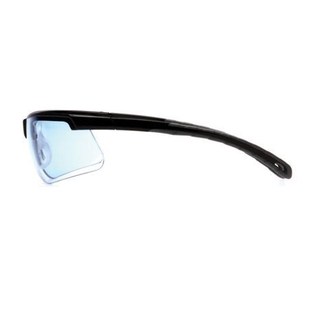 Pyramex® Ever-Lite® SB8660DT Unisex Safety Glasses, H2X Anti-Fog/Scratch-Resistant Lens Coating, Infinity Blue Lens, Wraparound Frame, Black Frame, Polycarbonate Frame, Polycarbonate Lens, Specifications Met: ANSI Specified