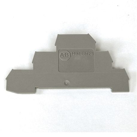 Rockwell Automation End Barrier, Gray (Standard), Qty. 50