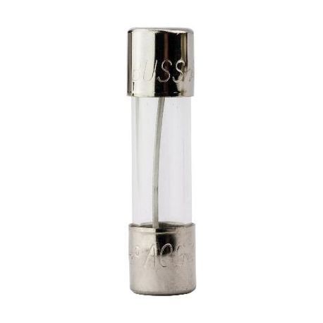 Bussmann AGX-15 Small Dimension Fast Acting Fuse With Nickel Plated Brass End Caps, 15 A, 32 VAC, 1 kA Interrupt, Cylindrical Body