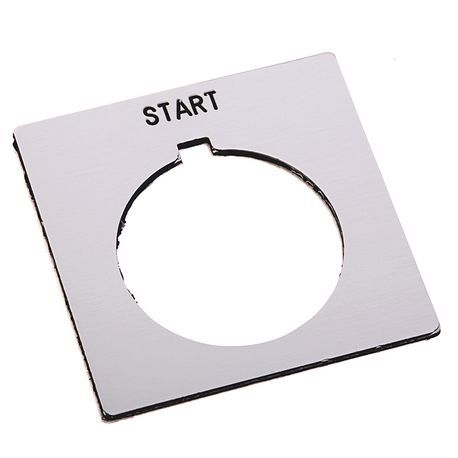 Rockwell Automation 800H Legend Plate,Standard,START,White