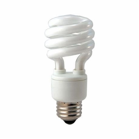 EIKO® SP13/41K Compact Fluorescent Lamp, 13 W Wattage, Fluorescent Lamp, Spiral Shape, 900 Lumens Initial/Mean Lumens