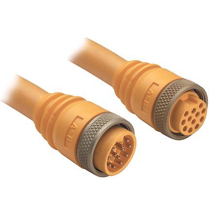EAC Micro (M12 Reverse Key), Female, Straight, 4-Pin, PVC Cable, Yellow ...