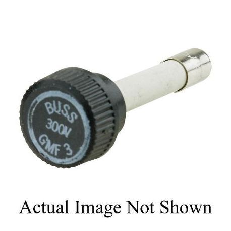 Bussmann GMF-3 In-Line Time Delay Fuse, 3 A, 300 VAC, 10 kA Interrupt, Cylindrical Body