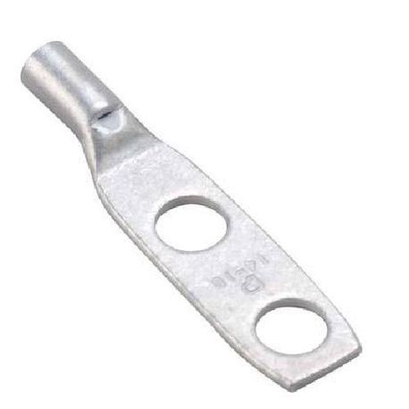 Panduit® Pan-Lug™ LCD10-10A-L 2-Hole Lug Compression Connector With Window Lug, 14 to 10/12 AWG Solid/Stranded Conductor, #10 Stud, Tin Plated Copper