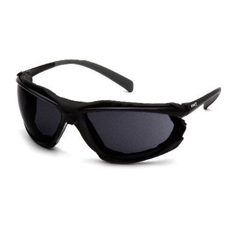 Pyramex® SB9323ST Proximity® Safety Eyewear, H2X Anti-Fog/Scratch-Resistant Lens Coating, Dark Gray Lens, Black Frame, Polycarbonate Lens, Specifications Met: ANSI Z87.1
