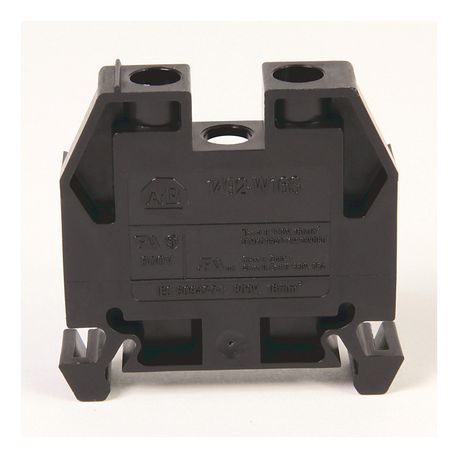 Rockwell Automation 1492-W IEC Terminal Block, Space-Saver Feed-Through Blocks, 16 mm (# 14 AWG - # 4 AWG), Single-circuit terminal block, Black,
