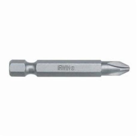 Irwin® 93003ZR Power Bit, #1 x Phillips® Point, 2 in OAL, Industrial Grade S2 Steel, Black Oxide