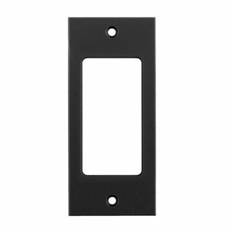 Wiring Device-Kellems HBLDE301SBK Decorator Modular Faceplate, 4-1/2 in L x 2 in W, 1 Gang, Plastic