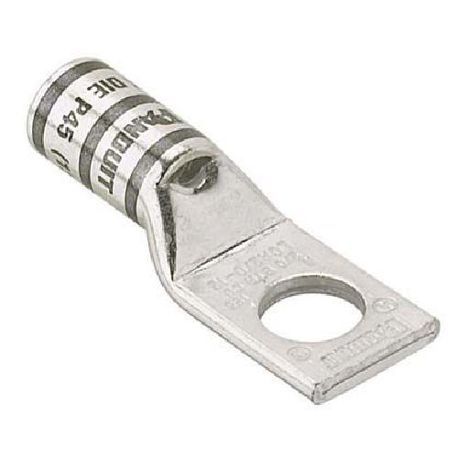 Panduit® LCA4/0-12-X 1-Hole Compression Lug, 4/0 AWG Copper Conductor, Die Code: P54, 1/2 in Stud, Tin Plated Copper