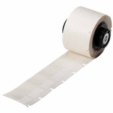 Brady® PTL-18-427 Self-Laminating Printer Label, 1 in L x 1/2 in W, White/Translucent Legend/Background, Vinyl