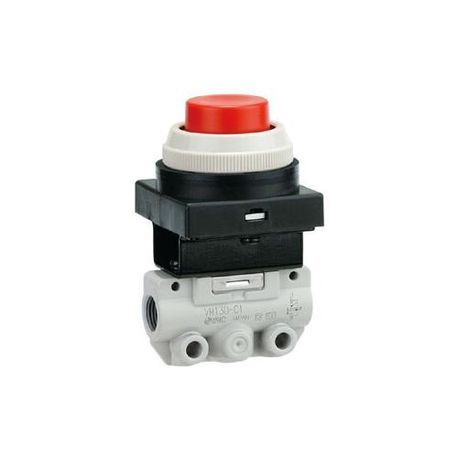 SMC® VM132-M5-08A VM100 Mechanical Valve, M5 x 0.8 Nominal, -100 kPa to 1 MPa Pressure, 0.1 Cv Flow Rate, 2 Positions