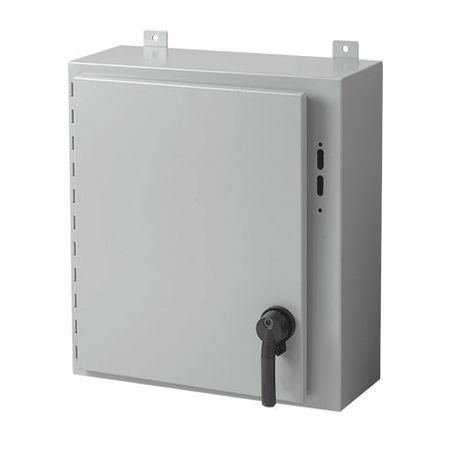nVent HOFFMAN A48SA3810LPPL A25 Disconnect Enclosure With Handle, 48 in L x 38 in W x 10 in D, NEMA 12/13, Steel