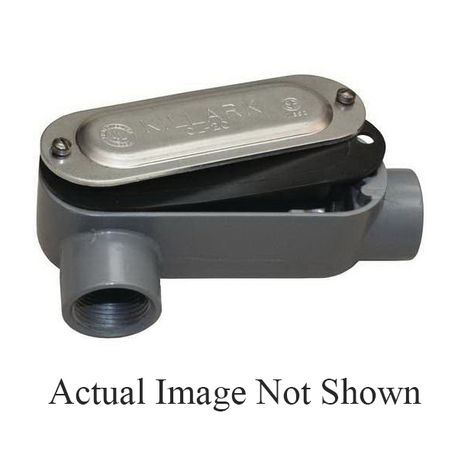 Killark® OLR-4MCG O Series DURALOY® 5 Series Type LR Conduit Body, 1-1/4 in Hub, 32 cu-in Capacity, Malleable Iron, Epoxy Powder Painted