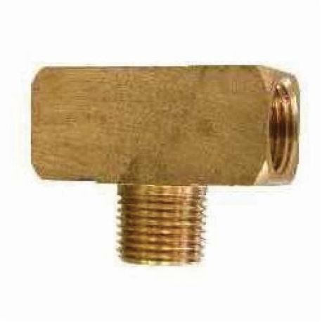 Midland Industries 28281 Branch Tee, 1/8 in, FNPTF x FNPTF x MNPTF, CA360 Brass, Import