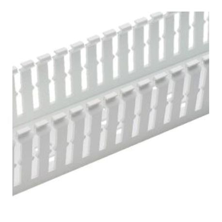 Panduit® F2.5X3WH6 Type F Base Wiring Duct, 0.2 in Slot, Narrow Slot, 2-1/2 in W x 3 in D, PVC
