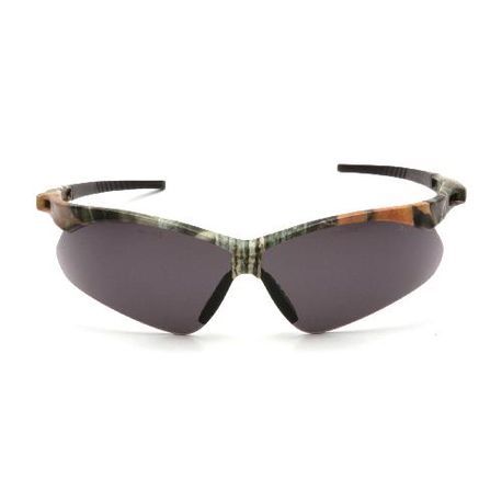 Pyramex® SCM6320STP PMXTREME® Optimal Style Unisex Safety Eyewear, Anti-Fog/Scratch-Resistant Lens Coating, Gray Lens, Half Framed Frame, Camo Frame, Nylon Frame, Polycarbonate Lens, Specifications Met: ANSI Z87.1