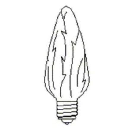Sylvania 25F/IC/BL/2PK-120V/13821 Decorative Incandescent Lamp, 25 W Wattage, Medium Lamp Base, Incandescent Lamp