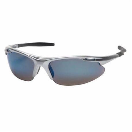 Pyramex® SS4585D Avante® Lightweight Sporty Style Protective Glasses, Anti-Scratch Lens Coating, Ice Blue Mirror Lens, Silver Frame, Polycarbonate Frame, Polycarbonate Lens, Specifications Met: ANSI Z87.1-2003