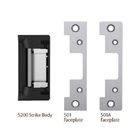 hes® 5200C-12D/24D-630 Electric Strike, 12/24 VDC, 0.24/0.12 A, 1500 lb Holding Force, For Use With: Cylindrical Locksets up to a 3/4 in Throw Latchbolt, Stainless Steel