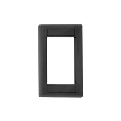 Bryant Electric netSELECT® IMF1BK Low Voltage Single Service Station Modular Plate Frame, 1 Gang, For Use With All iSTATION™ Modules and Keystone Connections, ABS, Black