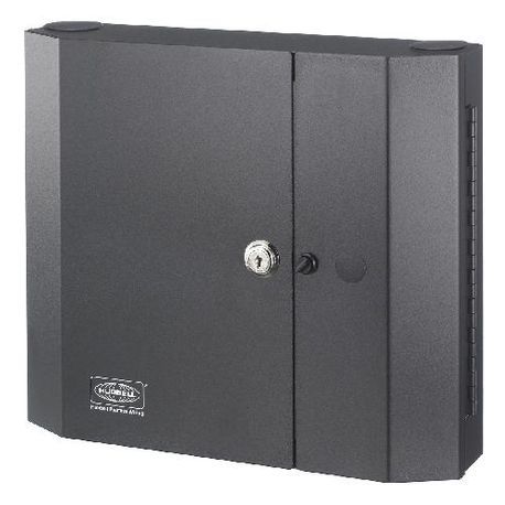 PREMISE WIRING FCW4SP 2-Doors Unloaded OptiChannel™ Wall Mount Cabinet, 16.8 in H x 14.9 in W x 5.7 in D, Stud/Wall Mount, Composite/Steel, Black