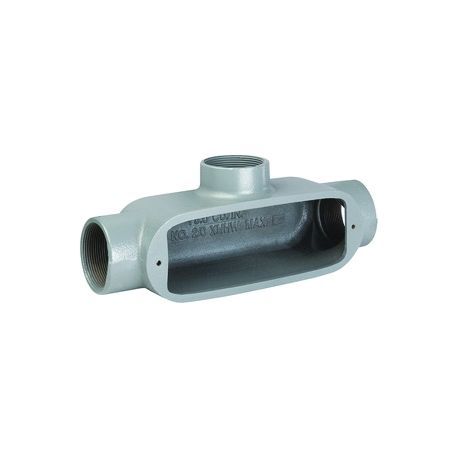 Killark® DURALOY® 5 OT-6M O Series Type T Conduit Body, 2 in Hub, 70 cu-in Capacity, Malleable Iron, Epoxy Powder Painted