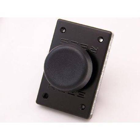 REES 00662-001 Non-Illuminated Rectangular Heavy Duty Pushbutton, 2-1/4 in, #09 NO/NC Contact Configuration, Slow Make/Slow Break Contact, Hand Operator, Black