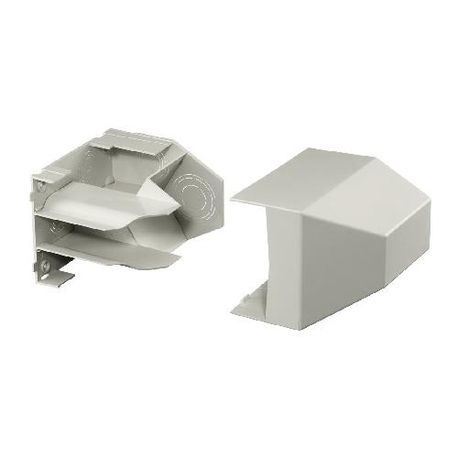 PREMISE WIRING PB3CACF Extruded Non-Metallic Standard Conduit Adapter/Ceiling Fitting With 1/2, For Use With BaseTrak® PB3 Non-Metallic Raceway
